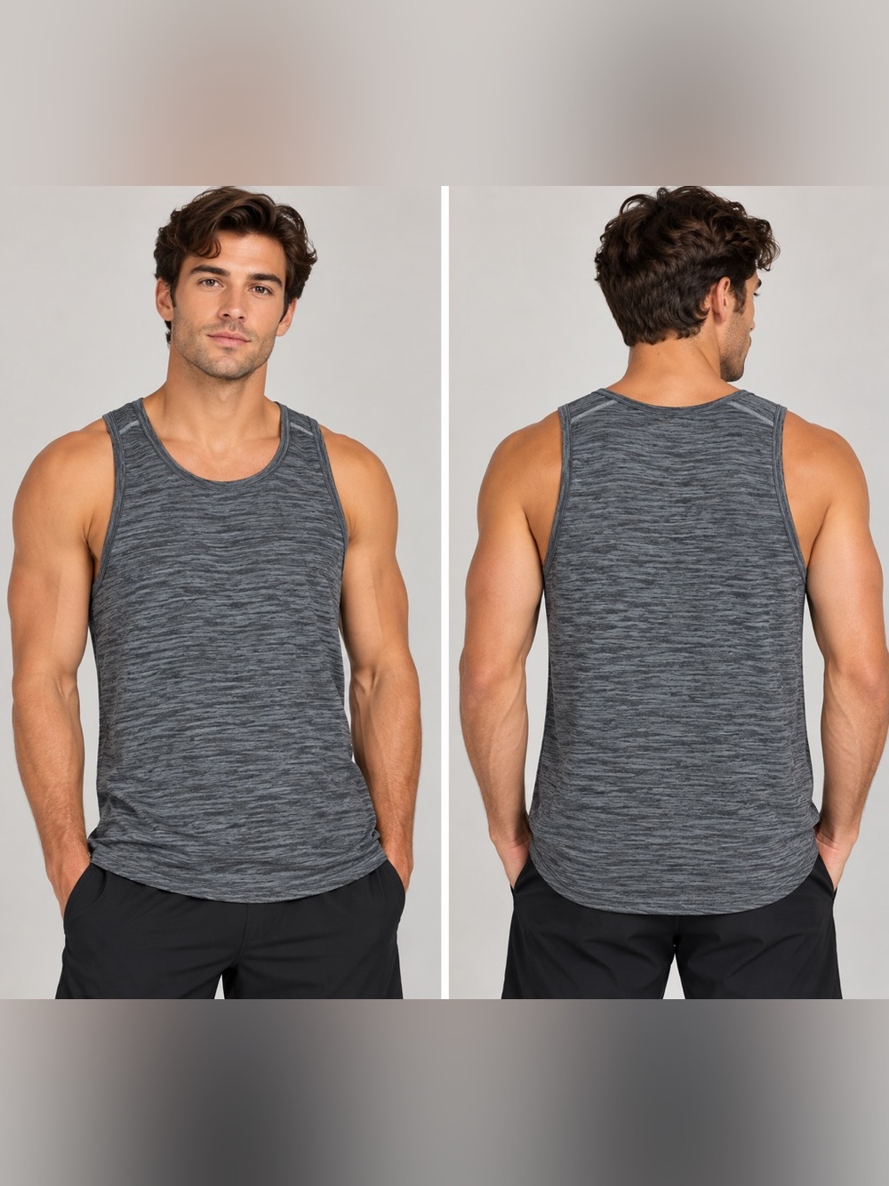(#5) Lululemon Metal Vent Tech Tank in heathered gray